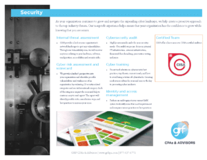 GRF Cybersecurity Capabilities Brochure Thumbnail