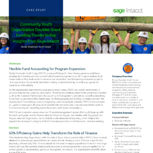 Sage Intacct Case Study Rocky Mountain Youth Corps