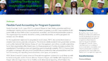Sage Intacct Case Study Rocky Mountain Youth Corps
