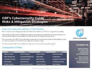 GRF’s Cybersecurity Guide Risks & Mitigation Strategies eBook Thumbnail