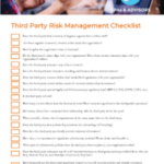 GRF's Third Party Risk Management Checklist