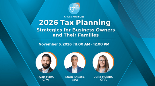 2026 Tax Planning Webinar Featured Content