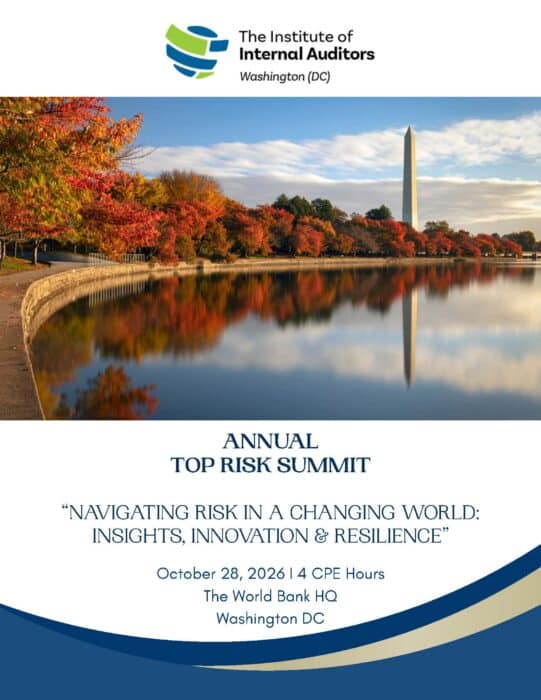 Iia Dc Chapter Annual Risk Summit Brochure October 28 2026 Page 01